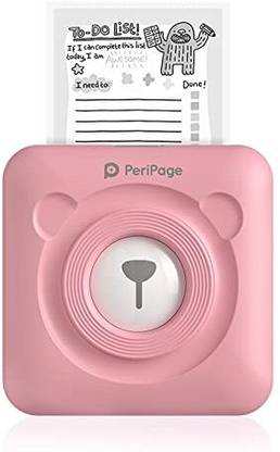 PeriPeri A6 (HD 304dpi) Mini Thermal Printer Inkless Bluetooth Pocket Printer Pink Photo Printer