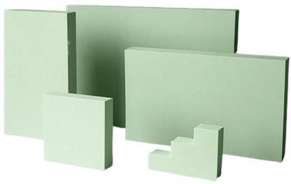 Royalkart Photography Props, Geometric Cubes Background Photo Props Set 5 pcs (Green) Reflector