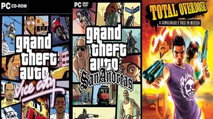 Vice City, Sanandreas, Total Overdose Top Three Game Combo (Offline Only) (Regular)