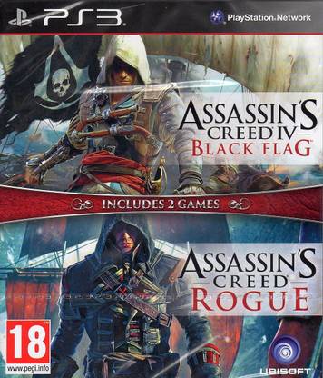 DB-ASSASSINS CREED IV BLACK FLAG & ASSASSINS CREED ROGUE - PS3 (PS3)