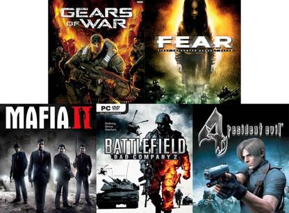 Gears of War, Fear, Mafia 2, Battlefield Bad Company 2, Resident Evil 4 Top Five Game Combo (Offline Only) (Regular)