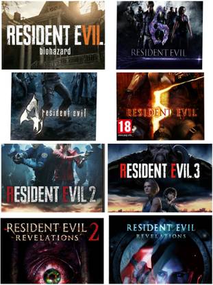 2CAP Resident Evil Pc Game Link 8 In 1 Combo (Offline only) (No CD/DVD/Code) (Complete Games)