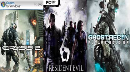 Crysis 2, Resident Evil 6, Ghost Recon: Future Soldier Top Three Game Combo (Offline Only) (Regular)