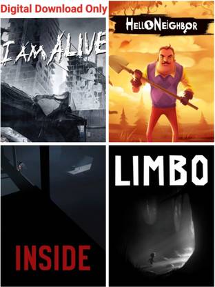 2Cap Hello Neighbor, Limbo, Inside & I Am Alive Pc Game Link Combo (Offline only) (No CD/DVD/Code) (Complete Games)