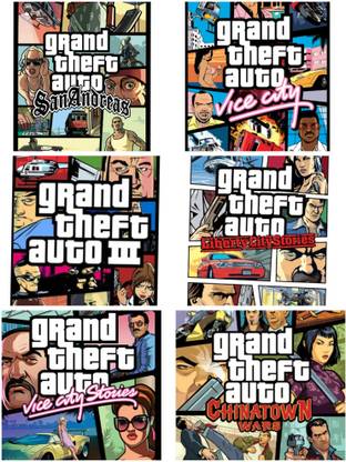 2Cap GTA San Andreas Pc Game Link 6 In 1 Combo (Offline only) (No CD/DVD/Code) (Complete Games)