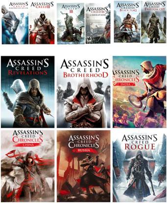 2CAP Assassins Creed Pc Game Link 12 In 1 Combo (Offline only) (No CD/DVD/Code) (Complete Games)