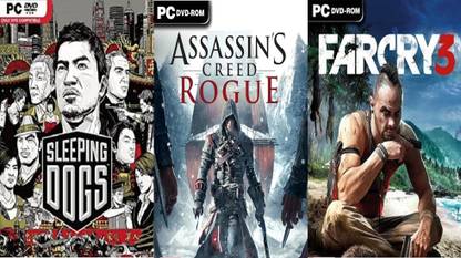 Sleeping Dogs, Assassins Creed Rogue, Farcry 3 Top Three Game Combo (OS : 64 Bit Only) (Offline Only) (Regular)