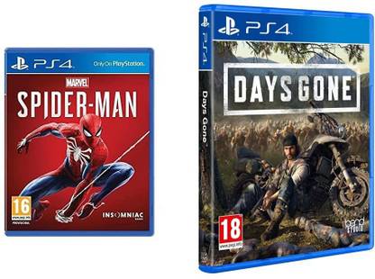 Marvel's Spider Man (PS4) + Days Gone - (PS4) (COMBO PACK)