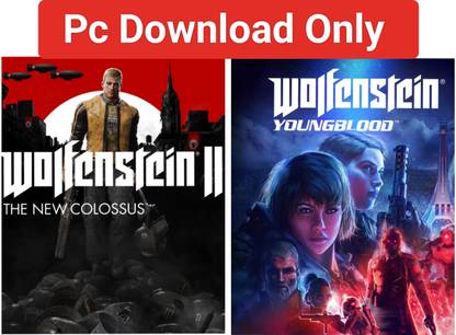 2Cap Wolfenstein 2 & Youngblood Pc Game Download (Offline only) No CD/DVD/Code (Complete Games) (Complete Edition)