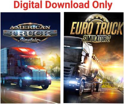 2Cap A & Euro Truck Simulator 2 Pc Game Link Combo (Offline only) (No CD/DVD/Code) (Complete Games)