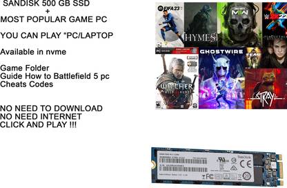 MULTIPLE GAMES PC IN 500 GB NVME (M.2) No Need To Download (PC/Laptop)
