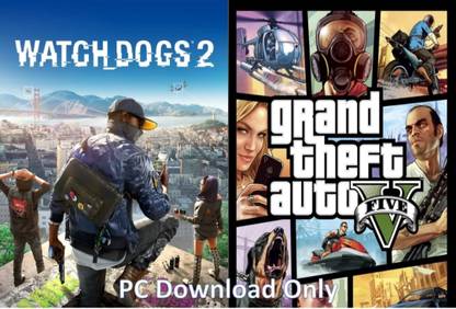 VGPCYS Watch Dogs 2 and Gta 5 Top Two Game Combo (Offline Only) (No DVD) (Regular)