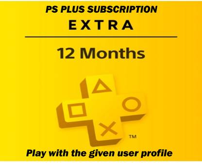 PS PLUS EXTRA SUBSCRIPTION NO CODE REQUIRED (PLAY WITH GIVEN PROFILE)
