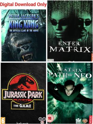 2Cap Matrix, Jurassic Park & King Kong Pc Game Link Combo (Offline only) (No CD/DVD/Code) (Complete Games)