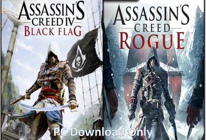 Assassins Creed Black Flag and Rogue Top Two Game (OS : 64 Bit Only) (Offline Only) (No DVD) (Regular)