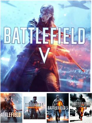 2CAP Battlefield Pc Game Link 5 In 1 Combo (Offline only) (No CD/DVD/Code) (Complete Games)