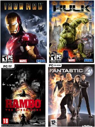 2Cap Iron Man Pc Game Link 4 In 1 Combo (Offline only) (No CD/DVD/Code) (Complete Games)