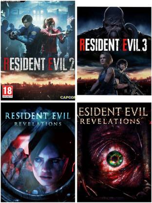 2Cap Resident Evil 2-3, Revelations 1-2 Pc Game Link Combo (Offline only) (No CD/DVD/Code) (Complete Games)