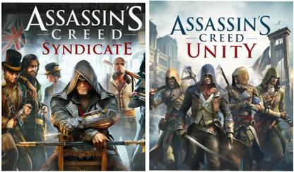2Cap Assassins Creed Syndicate, Unity Pc Game Link Combo (Offline only) (No CD/DVD/Code) (Complete Games)