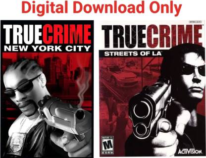 2Cap True Crime New York City & Streets Of LA Pc Game Link Combo (Offline only) (No CD/DVD/Code) (Complete Games)
