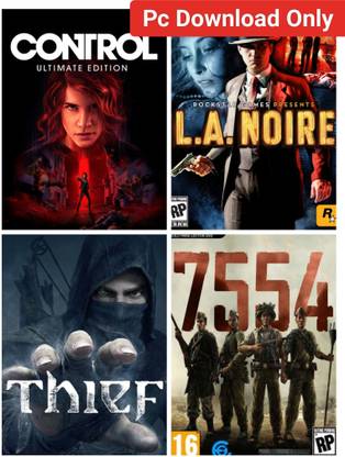 2Cap Control, LA Noire, Thief & 7554 Combo Pc Game Download (Offline only) No CD/DVD/Code (Complete Games) (Complete Edition)