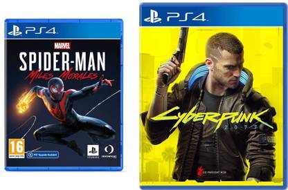 PS4 Marvel's Spider-Man: Miles Morales (PS4)+Cyberpunk 2077 (Free PS5 Upgrade) (COMBO PACK)