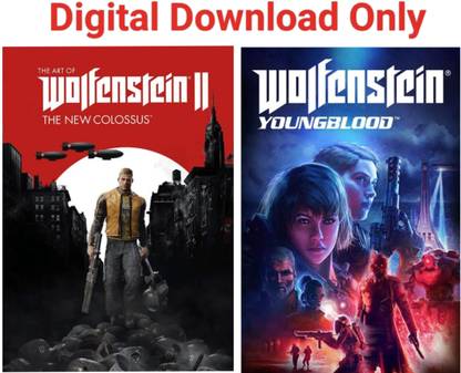 2Cap Wolfenstein 2 & Youngblood Pc Game Link Combo (Offline only) (No CD/DVD/Code) (Complete Games)