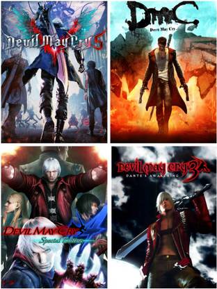 2CAP Devil May Cry Pc Game Link 4 In 1 Combo (Offline only) (No CD/DVD/Code) (Complete Games)