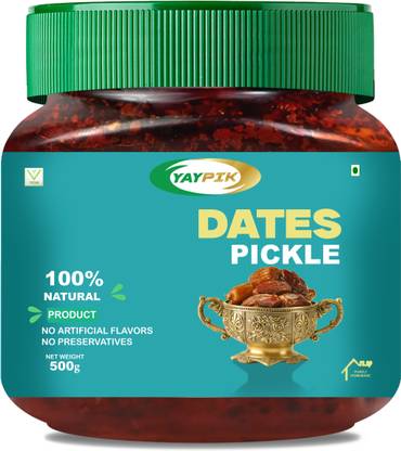 YAYPIK Purely Homemade Dates Pickle 500 Grams Dates Pickle