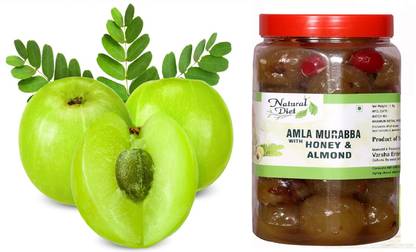 Natural Diet Amla Murabba with Honey & Almond Honey Amla Murabba Natural Handmade Fresh Amla Murabba