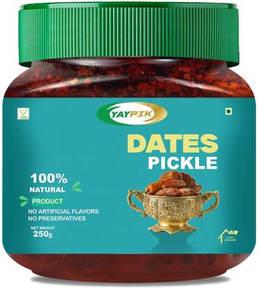 YAYPIK Purely Homemade Dates Pickle 250 Grams Dates Pickle