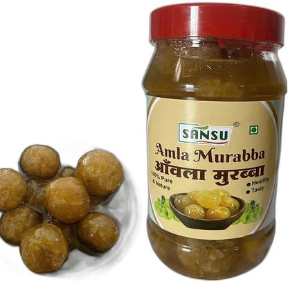 Sansu Homemade Organic Dry Amla Murabba (Immunity Booster) Amla Murabba