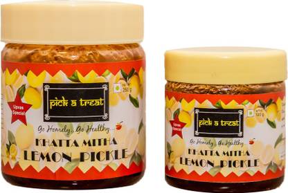 PICK A TREAT LEMON PICKLE COMBO ( UPWAS/FAST) SPECIAL 250 G & 120 G Lemon Pickle