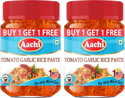 Aachi Tomato Garlic rice paste 180g (Pack of 2) Tomato, Garlic Murabba