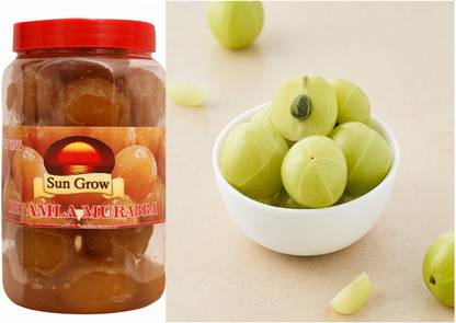 Sun Grow Amla Murabba (900g) Homemade A Sweet Preserve with Amla Rich in Vitamin C Amla Murabba