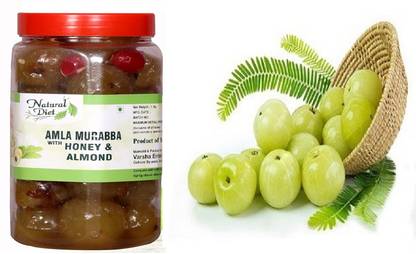 Natural Diet Amla Murabba with Honey & Almond Honey Amla Murabba Natural Homemade Fresh Amla Murabba