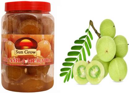 Sun Grow Homemade Amla Murabba Awla Murabba No Processed Great for Immunity Booster 900 g Amla Murabba