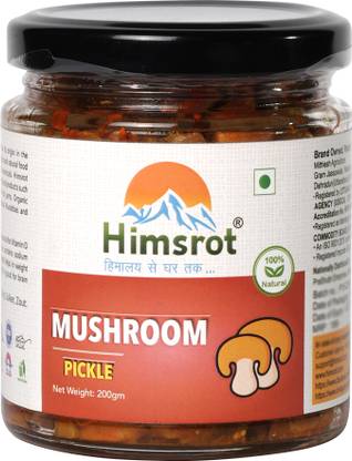 Himsrot Natural Mushroom Pickle| Homemade Button Mushroom Achar Mushroom Pickle