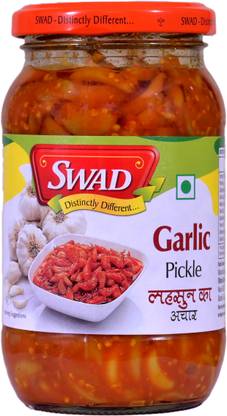 SWAD Distinctly Different and Delicious Garlic Pickle/ Lahsun Achar - 400g Garlic Pickle