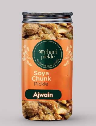 ACHARI PICKLES Soya Chunk Ajwain Wala I Home Made Soyabean Ajwain Ka Achar(400GM) Mixed Pickle