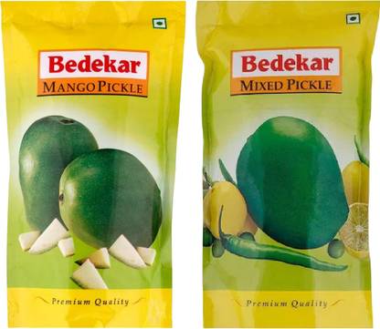 bedekar Pickle Combo – Mango & Mixed Pickle | Premium Quality | Traditional Indian Taste Mango, Mixed Vegetable Pickle