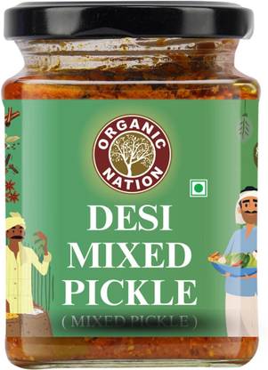Organic Nation Mixed Pickle – Desi Mixed pickle | Homestyle Indian Pickle Mixed Pickle