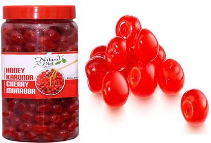 Natural Diet Sweet Karonda Cherry Murabba Natural & Fresh Fruit Murabba (900 g) Red Berry Murabba