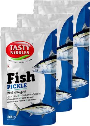 Tasty Nibbles Fish Pickle 200gm Pouch [Pack of 3] Fish Pickle