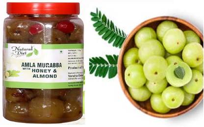 Natural Diet Amla Murabba with Honey & Almond Honey Amla Murabba Fresh Handmade Homemade Amla Murabba