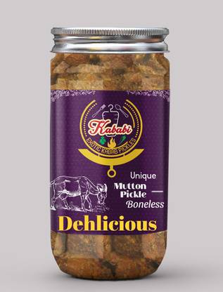 kababi Homemade Dehlicious Boneless Mutton Pickle (400 GM) Delhi/North Style Mutton Pickle