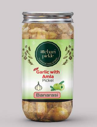 ACHARI PICKLES Garlic With Amla Mix Pickle Banarasi(400 GM) Ghar Ka Achar Mixed Vegetable Pickle