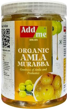 Add me Dry Organic Amla Murabba 1kg Pet Jar|Without sugar syrup|Immunity Booster Amla Murabba