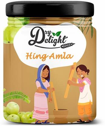 DRY DELIGHT Hing Amla - Unique Flavor and Health Benefits with Digestion Remedy Amla Murabba