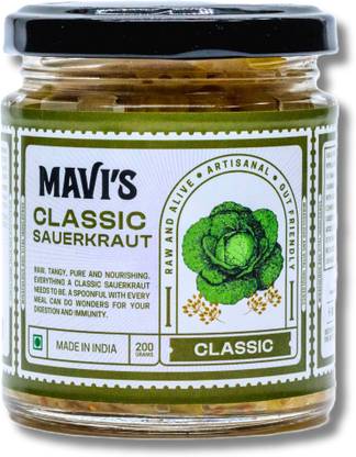 Mavi's Classic Sauerkraut |100% Natural | No Preservatives | No Artificial Flavour| Cabbage Pickle
